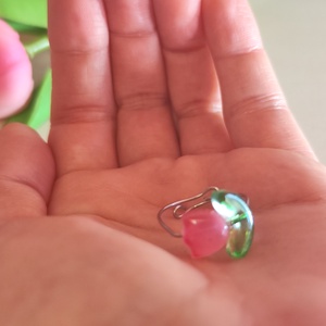 Tavaszi Megújulás az Ujjaidon � Egyedi Nemesacél Tulipán Gyűrű  - ékszer - gyűrű - gyöngyös gyűrű - Meska.hu