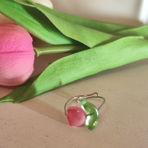 Tavaszi Megújulás az Ujjaidon � Egyedi Nemesacél Tulipán Gyűrű  - ékszer - gyűrű - gyöngyös gyűrű - Meska.hu