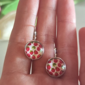 Epervarázs � Nemesacél Üveglencsés Fülbevaló  - Meska.hu