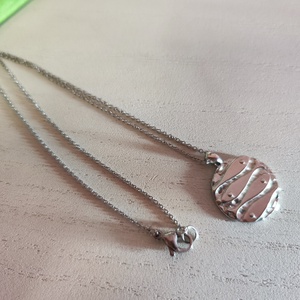 Tengeri ihletésű nemesacél nyaklánc halas medállal- unisex  - ékszer - nyaklánc - medál - Meska.hu