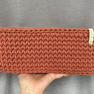 Horgolt rókás kosár, tároló szett / Babaváró ajándék - baba - mama - babaszobabútor - játéktároló - Meska.hu