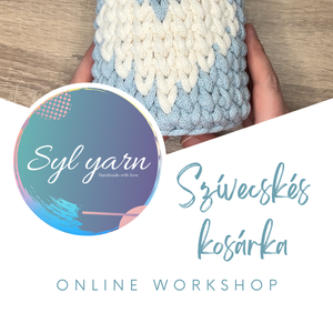 Szívecskés horgolt kosár PDF+VIDEO, DIY (Csináld magad), Szabásminta, útmutató, Horgolási minta, Horgolás, MESKA
