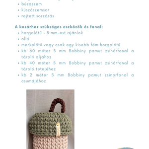 Horgolt makkos tároló oktatóvideó - diy (csináld magad) - szabásminta, útmutató - horgolási minta - Meska.hu