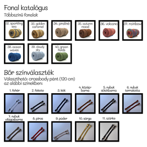 Oreo horgolt körtáska zsinórfonalból - táska & tok - kézitáska & válltáska - vállon átvethető táska - Meska.hu