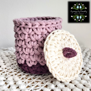 Horgolt tároló tetővel (#9), Otthon & Életmód, Tárolás & Rendszerezés, Tárolókosár, Horgolás, MESKA