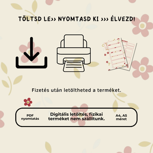 Egyszerű tervező- Miss Poppy- Letölthető - otthon & életmód - papír, írószer - könyv- és füzetborító - Meska.hu