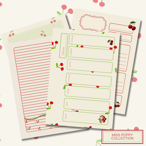 Egyszerű tervező- Miss Poppy- Letölthető, Otthon & Életmód, Papír, írószer, Jegyzetfüzet & Napló, Fotó, grafika, rajz, illusztráció, Scrapbook, MESKA