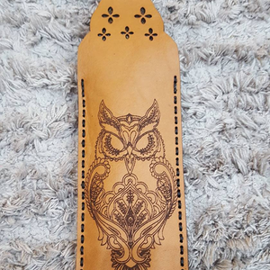 Valódi Bőr gravírozott toll/szemüvegtartó -  - Meska.hu