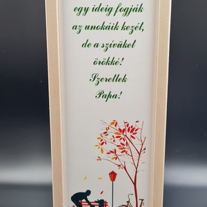 Egyedi esküvői szülőköszöntő bortartó esküvőre, Esküvő, Emlék & Ajándék, Köszönőajándék, Gravírozás, pirográfia, Famegmunkálás, MESKA