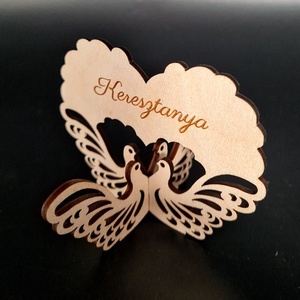Esküvői gravírozott ültetőkártya és köszönő ajándék egyben - esküvő - meghívó & kártya - ültetési rend - Meska.hu