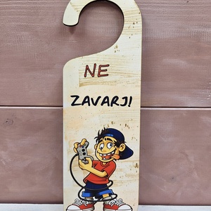 Ajtókilincs tábla kamaszoknak, Otthon & Életmód, Dekoráció, Ajtó- és ablak dekoráció, Ajtótábla, Famegmunkálás, MESKA