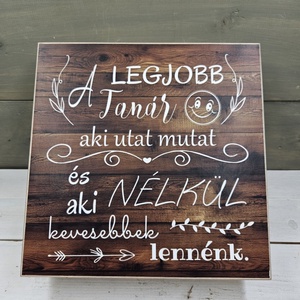 Legjobb tanár ajándék díszdoboz ballagásra - otthon & életmód - konyhafelszerelés, tálalás - konyhai dekoráció - hűtőmágnes - Meska.hu