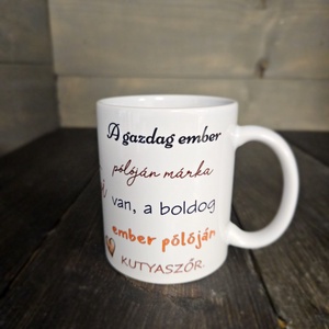 Cuki tacskó lány mintás bögre - otthon & életmód - konyhafelszerelés, tálalás - tálalás - bögre & csésze - Meska.hu
