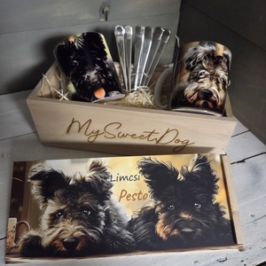 MySweetDog Pumik bögre és kiskanál szett díszdobozban - Meska.hu