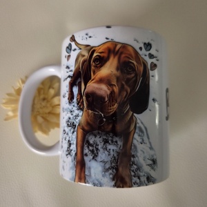 Vizsla kutyás cuki bögre - otthon & életmód - konyhafelszerelés, tálalás - tálalás - bögre & csésze - Meska.hu