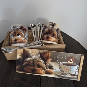 MySweetDog Yorki kutyás bögre és kiskanál szett díszdobozban - Meska.hu