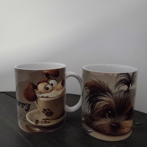 MySweetDog Yorki kutyás bögre és kiskanál szett díszdobozban - otthon & életmód - konyhafelszerelés, tálalás - tálalás - bögre & csésze - Meska.hu