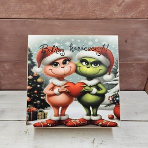 Grincs pár kávés, teás, édességes, italos ajándék díszdoboz karácsonyra - Meska.hu