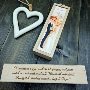 Gravírozott kiskanál készlet díszdobozban esküvőre - Meska.hu