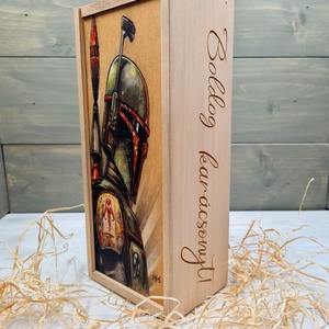 Mandalorian italos ajándék díszdoboz szülinapra - otthon & életmód - konyhafelszerelés, tálalás - italos kellékek - italtartó - Meska.hu