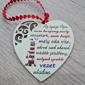 Ajándék szív táblácska apáknak szülinapra - Meska.hu