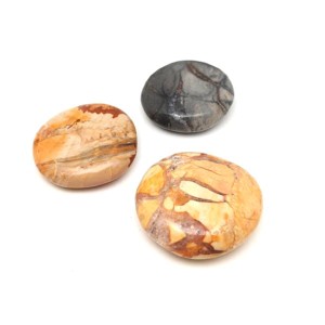 Jáspis ibis kerek dobcsiszolat 30/40mm 250g /csomag, Kellékek & szerszámok, Ásvány alapanyag, Marokkő, , MESKA