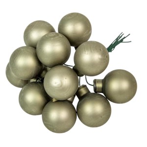 Üveggömb pick 2,5 cm - rozmaring - matt 12 db, Kellékek & szerszámok, Dekorációs kellékek, Üveggömb pick, , MESKA