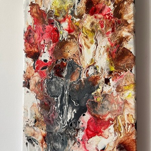 Absztrakt festmény  - művészet - festmény - akril - Meska.hu