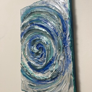 Morajló Jégtáblák  - művészet - festmény - akril - Meska.hu