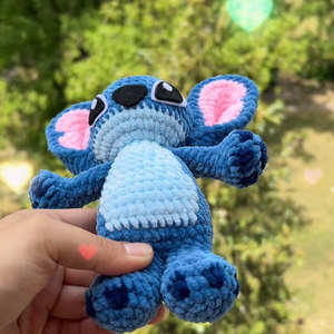 Stitch figura - játék & sport - plüssállat & játékfigura - kutya - Meska.hu