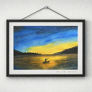 A lélek taván, Művészet, Festmény, Festmény vegyes technika, Festészet, MESKA