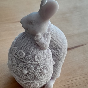 Nyuszi gyertya , Otthon & Életmód, Gyertya, illat, aroma, Illatviasz, Gyertya-, mécseskészítés, MESKA