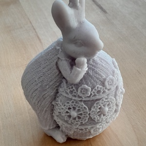 Nyuszi gyertya  - otthon & életmód - gyertya, illat, aroma - illatviasz - Meska.hu