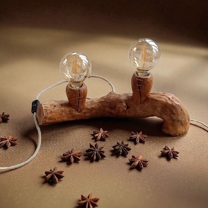 Asztali lámpa, Otthon & Életmód, Lámpa, Asztali lámpa, Famegmunkálás, MESKA