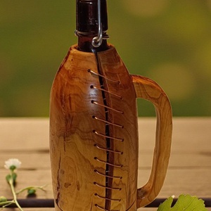 Olivaolaj kiöntő, Otthon & Életmód, Konyhafelszerelés, tálalás, Tálalás, Üveg & Kancsó, Famegmunkálás, MESKA
