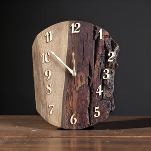 Diófa falióra kéreggel  (Ø 35 cm), Otthon & Életmód, Dekoráció, Fali és függő dekoráció, Falióra & óra, Famegmunkálás, MESKA