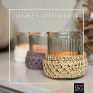 Mécsestartó szett pulcsiban - Magic autumn collection 02 - karácsony - karácsonyi lakásdekoráció - karácsonyi lakásdíszek - Meska.hu