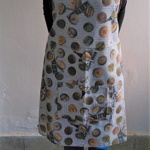 Konyhai kötény, sörkupak mintás, Otthon & Életmód, Konyhafelszerelés, tálalás, Konyhai textil, Kötény, Varrás, MESKA