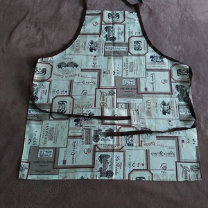 Kötény Bor mintás, Otthon & Életmód, Konyhafelszerelés, tálalás, Konyhai textil, Kötény, Varrás, MESKA