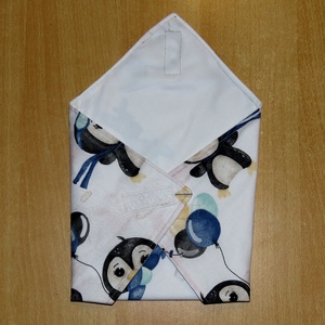 Öko szendvicscsomagoló - repülős pingvin mintás - táska & tok - uzsonna- & ebéd tartó - szendvics csomagoló - Meska.hu