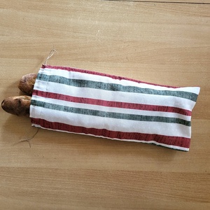 Frissentartó Bagett tasak - csíkos mintás - táska & tok - bevásárlás & shopper táska - kenyeres zsák - Meska.hu