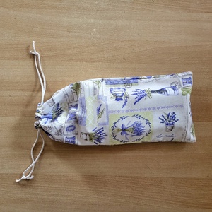 Frissentartó Bagett tasak - levendula mintás - táska & tok - bevásárlás & shopper táska - kenyeres zsák - Meska.hu