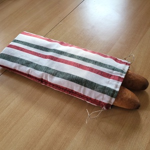 Frissentartó Bagett tasak - csíkos mintás - Meska.hu