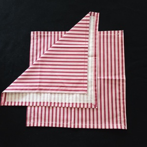 Textil szalvéta - bordó csíkos - otthon & életmód - konyhafelszerelés, tálalás - konyhai textil - szalvéta - Meska.hu