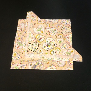 Textil szalvéta - narancssárga alapon vidám szivecskék - otthon & életmód - konyhafelszerelés, tálalás - konyhai textil - szalvéta - Meska.hu