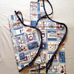 Mama - unoka / anya - gyermeke kötény szett -konyha mintás, Otthon & Életmód, Konyhafelszerelés, tálalás, Konyhai textil, Kötény, Varrás, MESKA