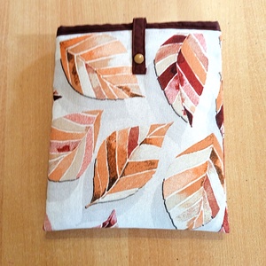 Könyvtok - őszi levél mintás, Könyv & Zene, Könyvtok, Varrás, MESKA