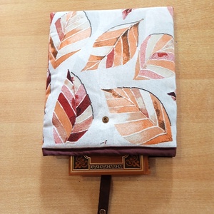 Könyvtok - őszi levél mintás - könyv & zene - könyvtok - Meska.hu