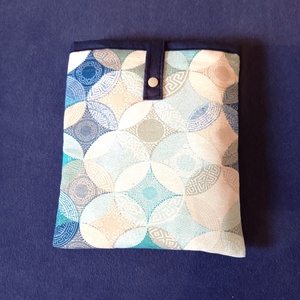 Könyvtok - kék rombusz mintás, Könyv & Zene, Könyvtok, Varrás, MESKA