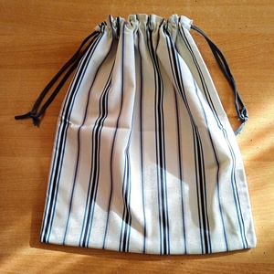 Kenyeres zsák - kék csíkos mintás, Táska & Tok, Bevásárlás & Shopper táska, Kenyeres zsák, Varrás, MESKA
